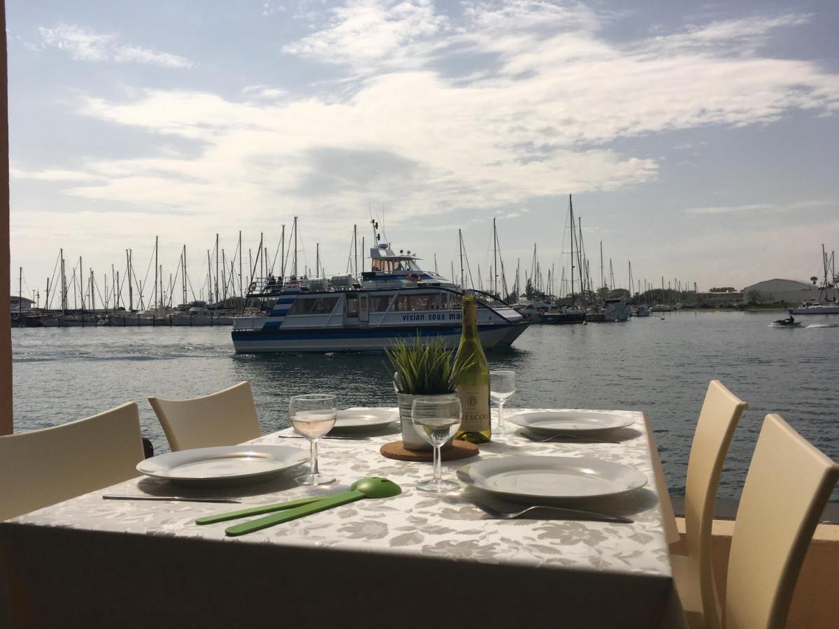 Studio - Les Pieds Dans L'Eau Agreable En Toutes Saisons 4 Couchages - Climatisation - Parking Prive - Piscine Sur Mer - Vue Magnifique Et Rare - Situation Optimum - Les Argonautes - Ile Des Pecheurs - Cap D'Agde Kültér fotó
