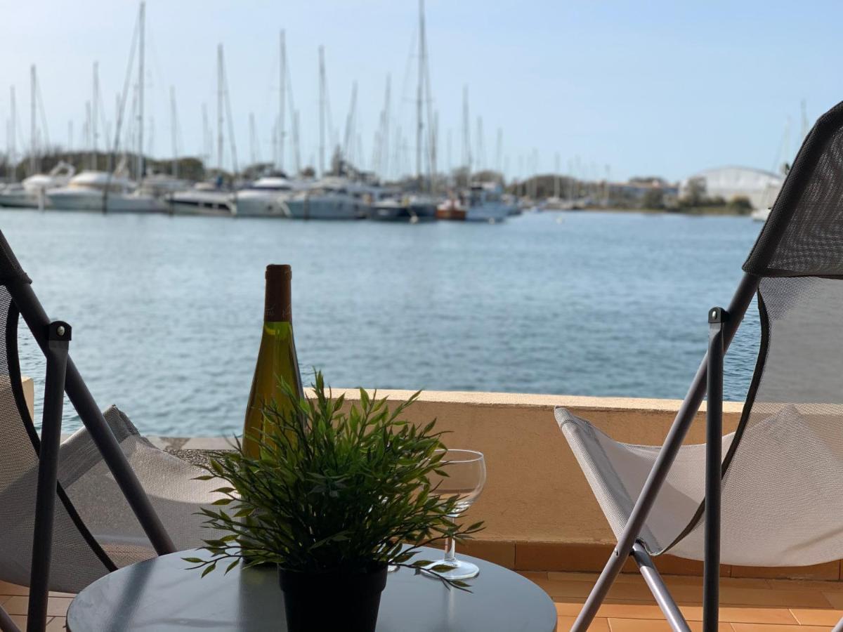 Studio - Les Pieds Dans L'Eau Agreable En Toutes Saisons 4 Couchages - Climatisation - Parking Prive - Piscine Sur Mer - Vue Magnifique Et Rare - Situation Optimum - Les Argonautes - Ile Des Pecheurs - Cap D'Agde Kültér fotó