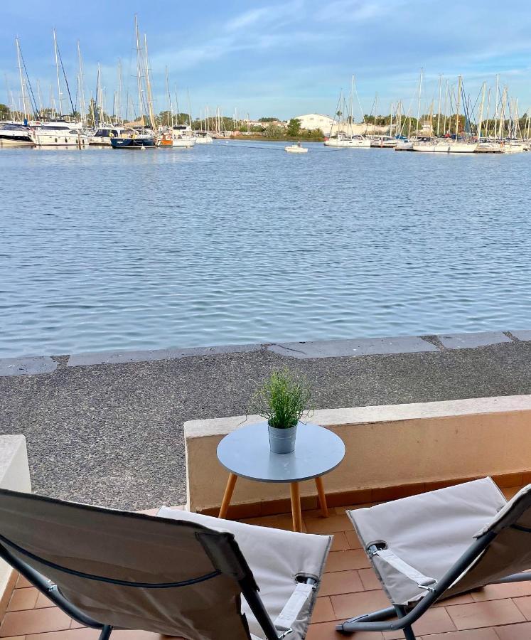 Studio - Les Pieds Dans L'Eau Agreable En Toutes Saisons 4 Couchages - Climatisation - Parking Prive - Piscine Sur Mer - Vue Magnifique Et Rare - Situation Optimum - Les Argonautes - Ile Des Pecheurs - Cap D'Agde Kültér fotó